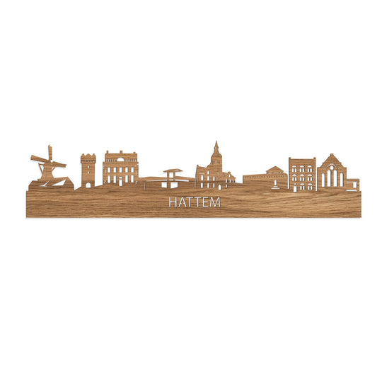 Houten skyline van Hattem