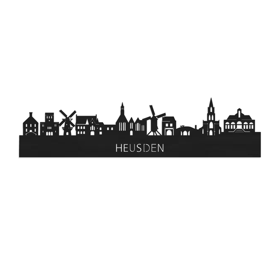 Houten skyline van Heusden