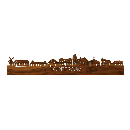 Houten skyline van Loppersum