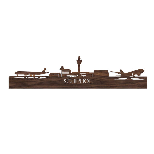 Houten skyline van Schiphol