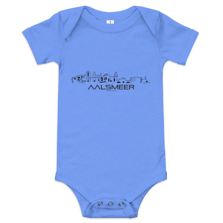 Baby Rompertje Aalsmeer houten cadeau decoratie relatiegeschenk van WoodWideCities