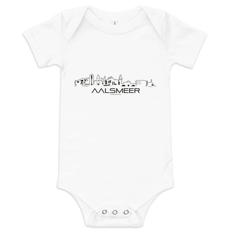 Baby Rompertje Aalsmeer houten cadeau decoratie relatiegeschenk van WoodWideCities