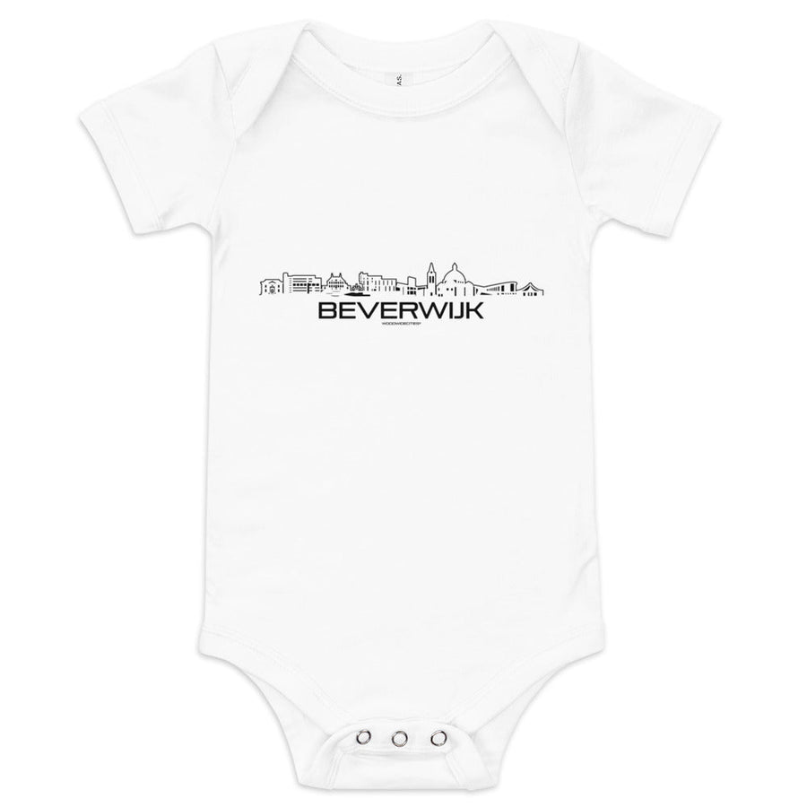 Baby Rompertje Beverwijk houten cadeau decoratie relatiegeschenk van WoodWideCities