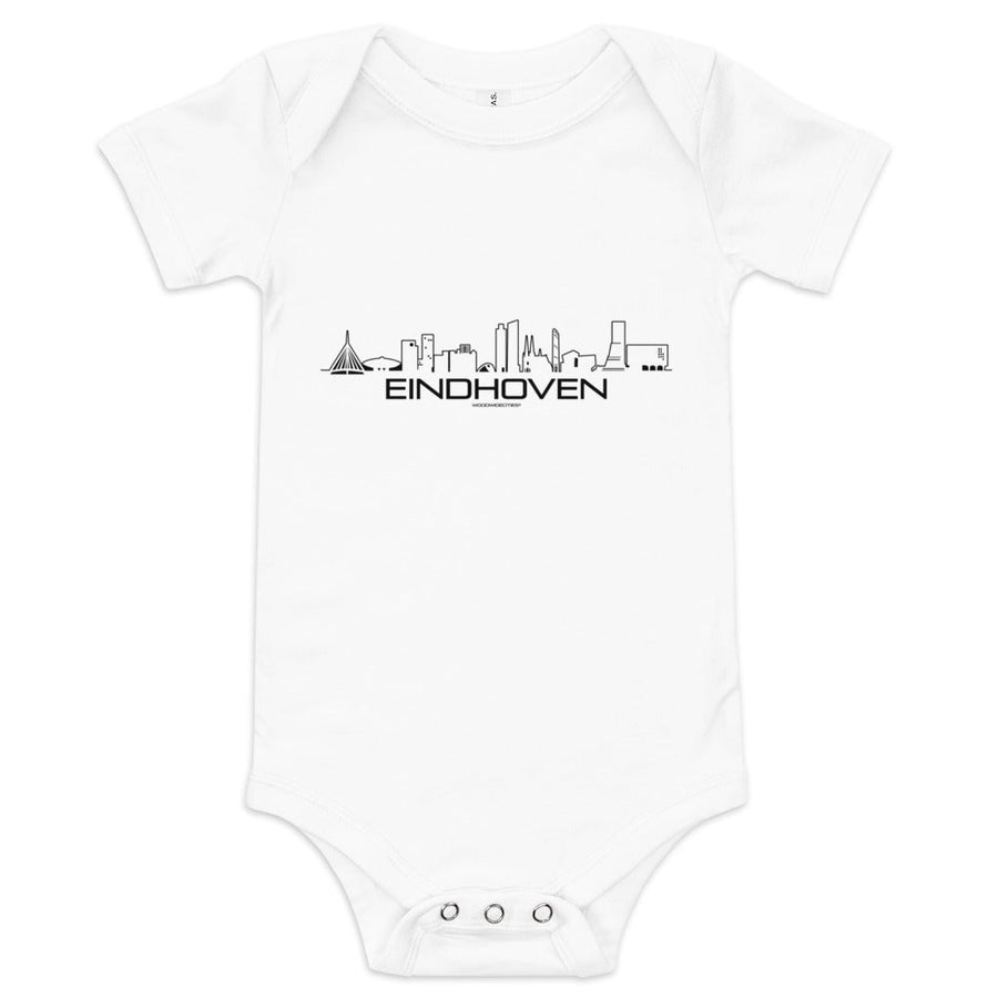 Baby Rompertje Eindhoven houten cadeau decoratie relatiegeschenk van WoodWideCities