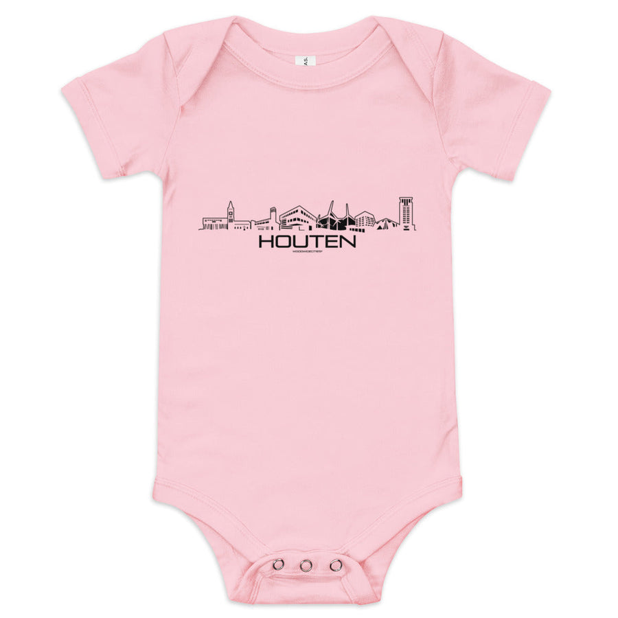 Baby Rompertje Houten houten cadeau decoratie relatiegeschenk van WoodWideCities