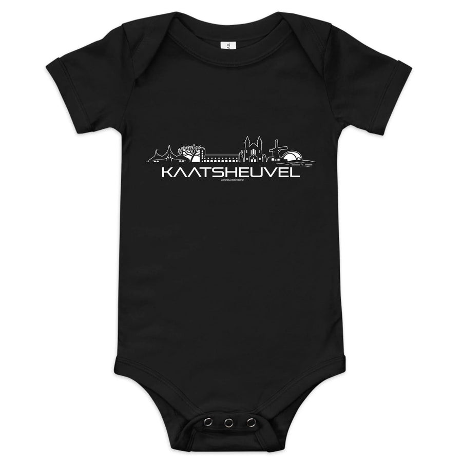 Baby Rompertje Kaatsheuvel uniek cadeau voor baby geboren in Kaatsheuvel geschenk van WoodWideCities