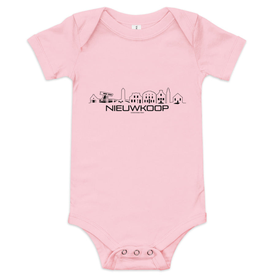 Baby Rompertje Nieuwkoop houten cadeau decoratie relatiegeschenk van WoodWideCities