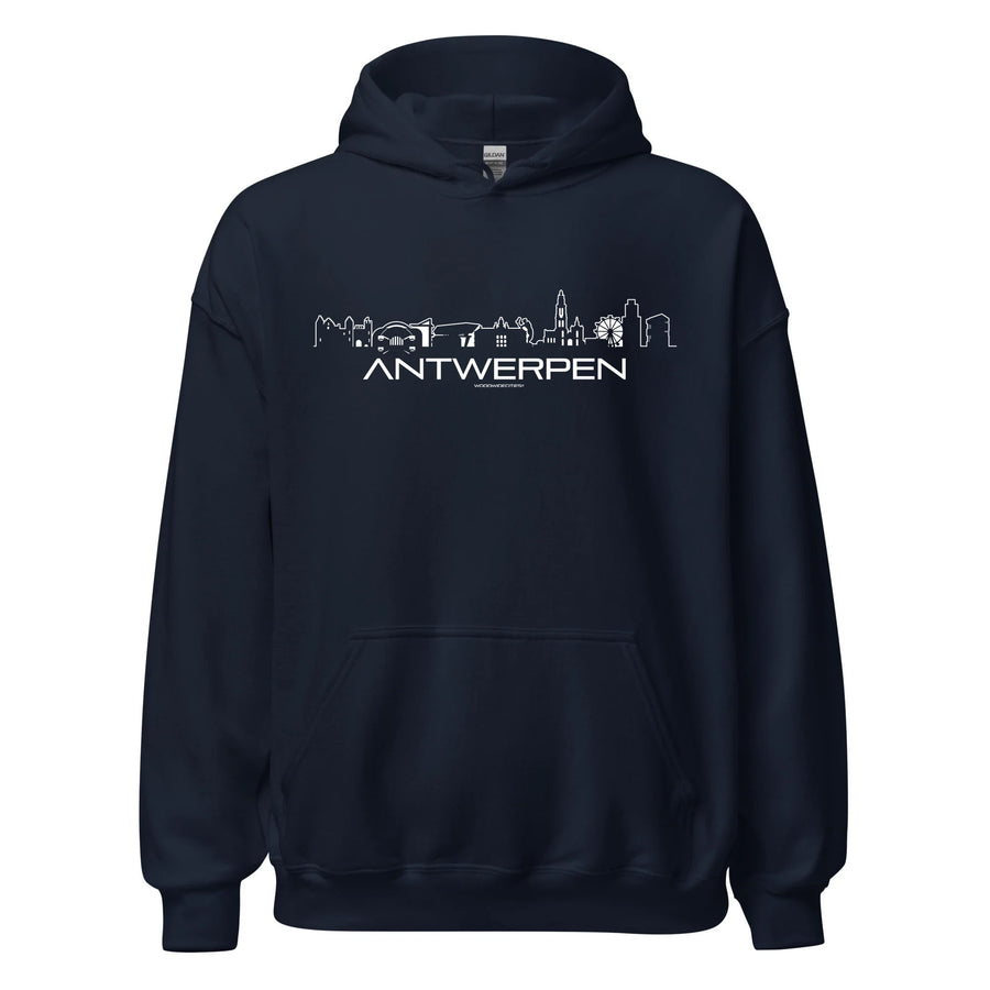 Hoodie Antwerpen cadeau voor elke citylover decoratie kleding relatiegeschenk van WoodWideCities