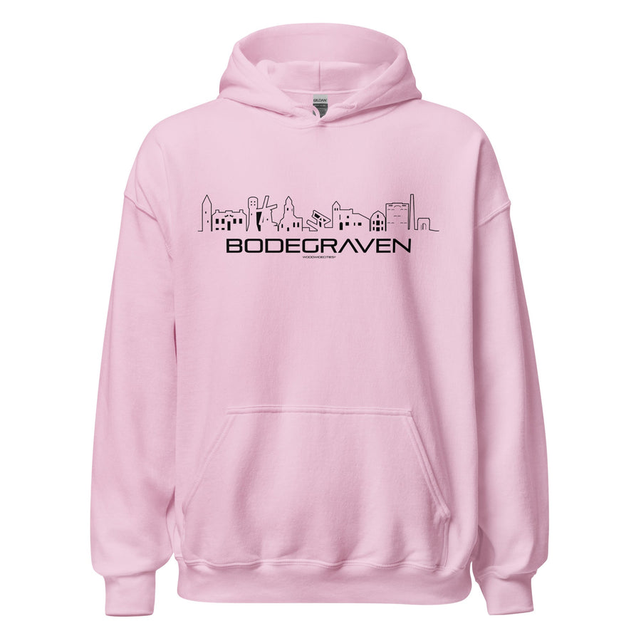 Hoodie Bodegraven Light Pink S houten cadeau decoratie relatiegeschenk van WoodWideCities
