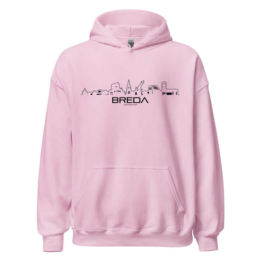 Hoodie Breda Light Pink S houten cadeau decoratie relatiegeschenk van WoodWideCities
