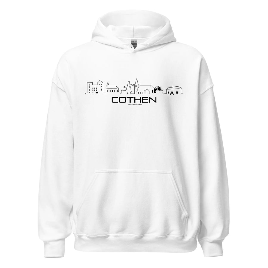 Hoodie Cothen cadeau voor elke citylover decoratie kleding relatiegeschenk van WoodWideCities