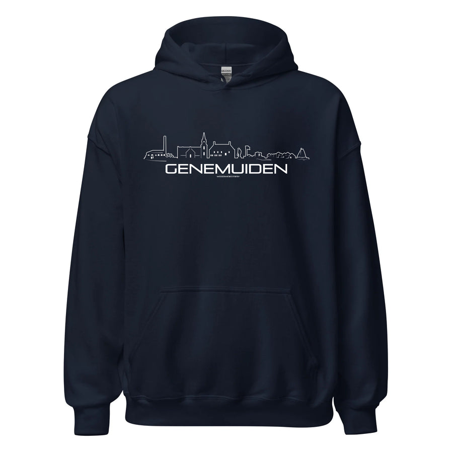 Hoodie Genemuiden cadeau voor elke citylover decoratie kleding relatiegeschenk van WoodWideCities