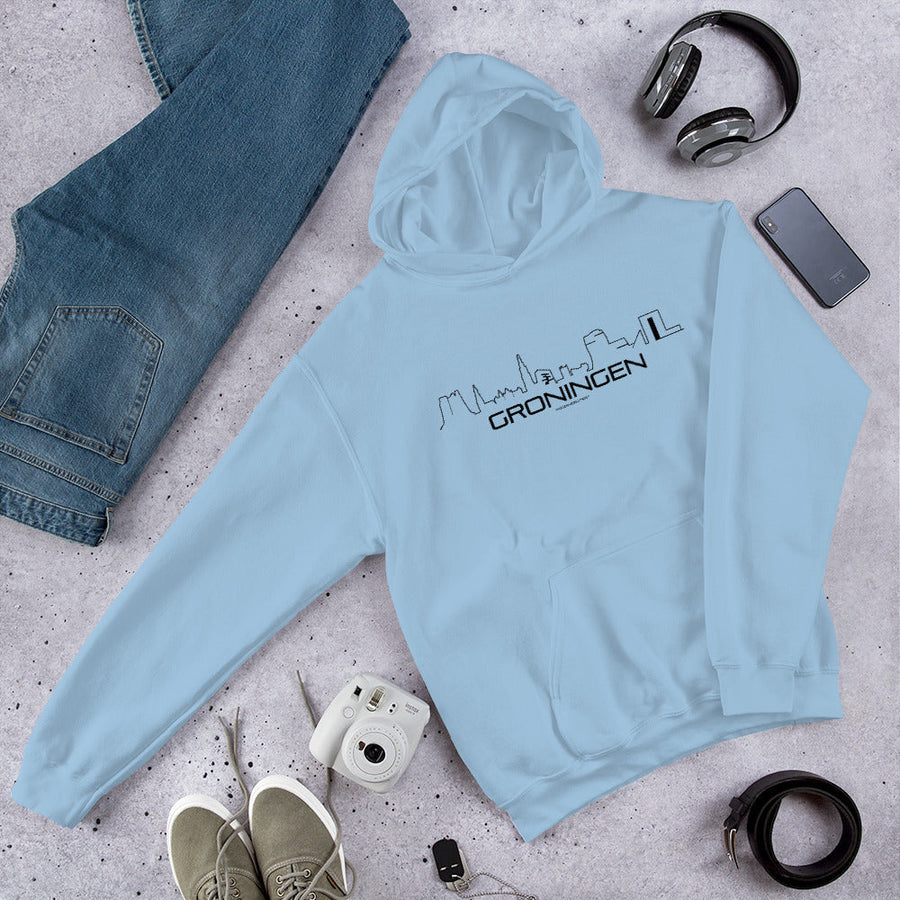 Hoodie Groningen houten cadeau decoratie relatiegeschenk van WoodWideCities