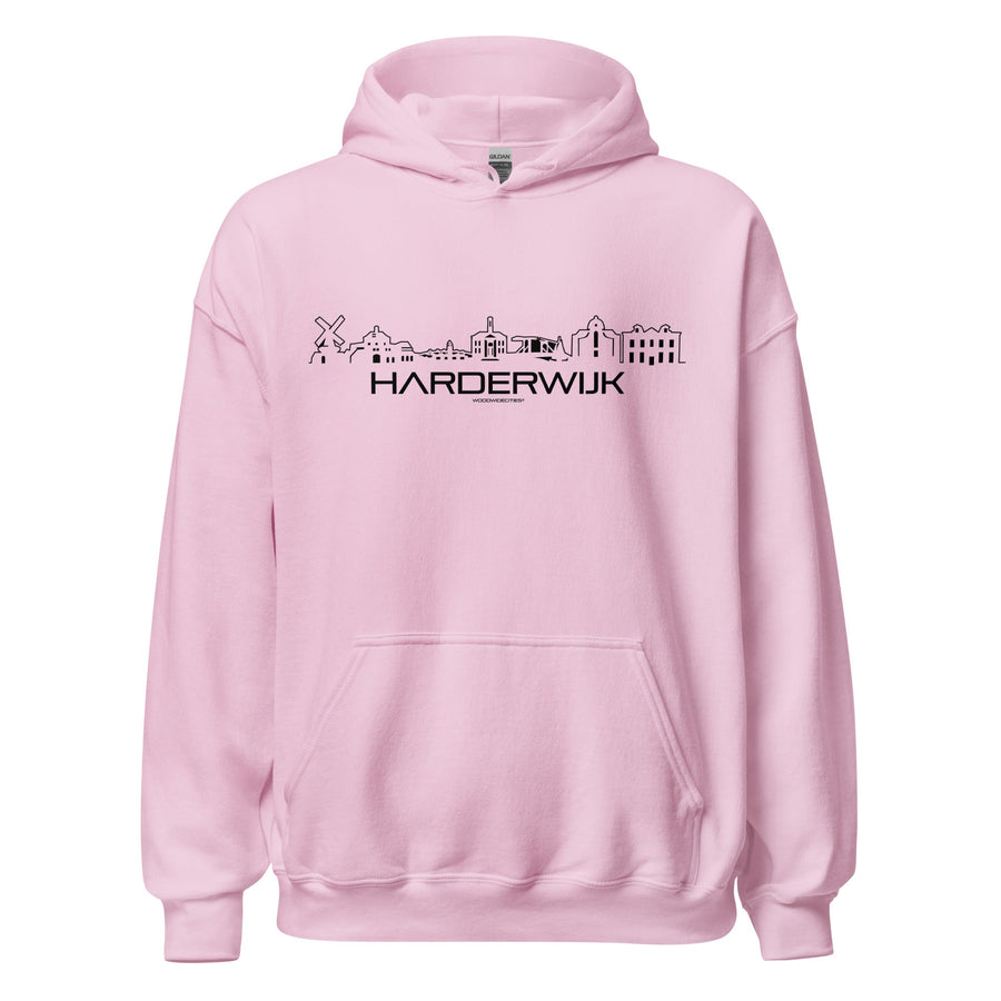 Hoodie Harderwijk Light Pink S houten cadeau decoratie relatiegeschenk van WoodWideCities