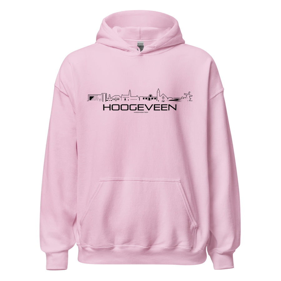 Hoodie Hoogeveen Light Pink S houten cadeau decoratie relatiegeschenk van WoodWideCities