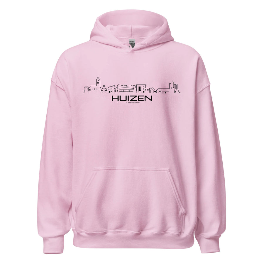 Hoodie Huizen cadeau voor elke citylover decoratie kleding relatiegeschenk van WoodWideCities