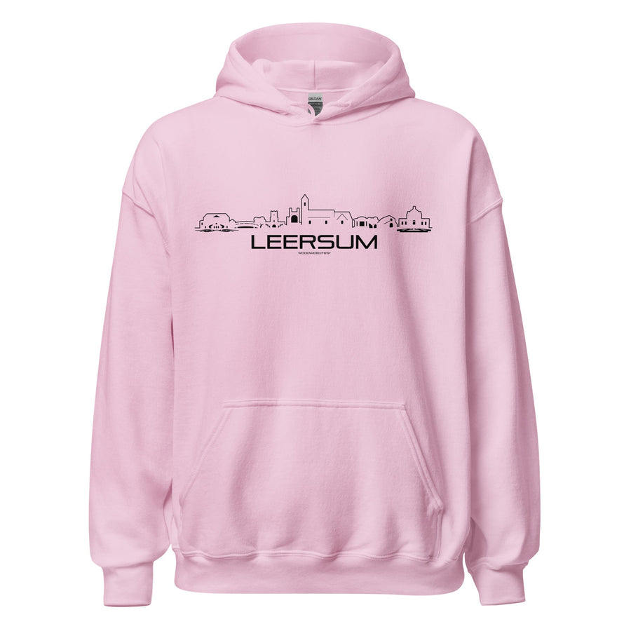 Hoodie Leersum Light Pink S houten cadeau decoratie relatiegeschenk van WoodWideCities