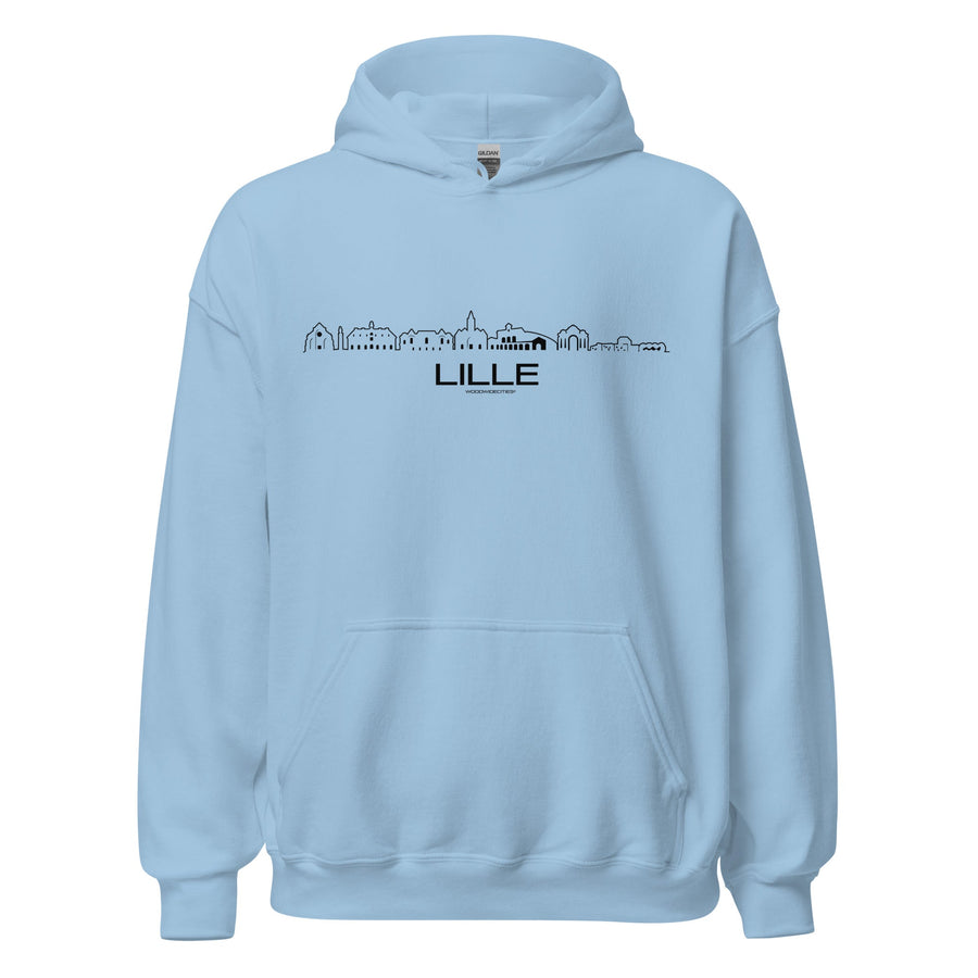 Hoodie Lille Light Blue S houten cadeau decoratie relatiegeschenk van WoodWideCities