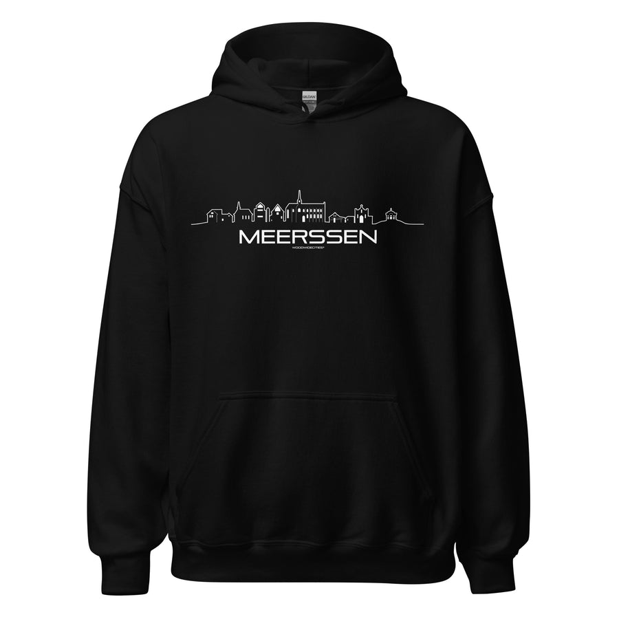 Hoodie Meerssen Black S houten cadeau decoratie relatiegeschenk van WoodWideCities
