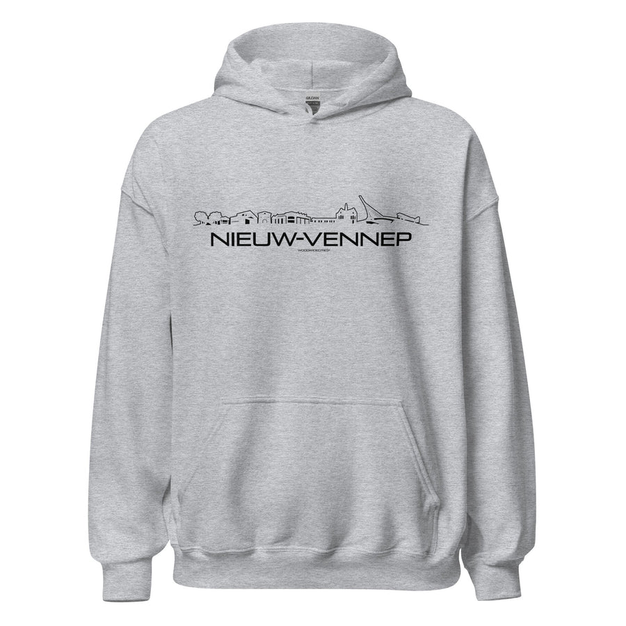 Hoodie Nieuw-Vennep Sport Grey S houten cadeau decoratie relatiegeschenk van WoodWideCities