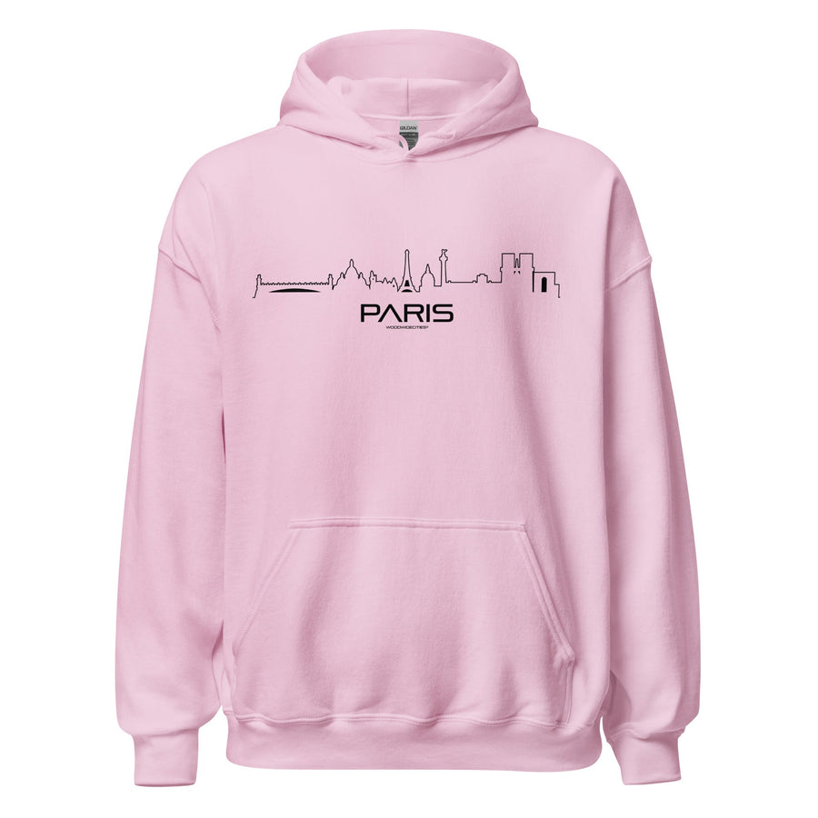 Hoodie Parijs Light Pink S houten cadeau decoratie relatiegeschenk van WoodWideCities