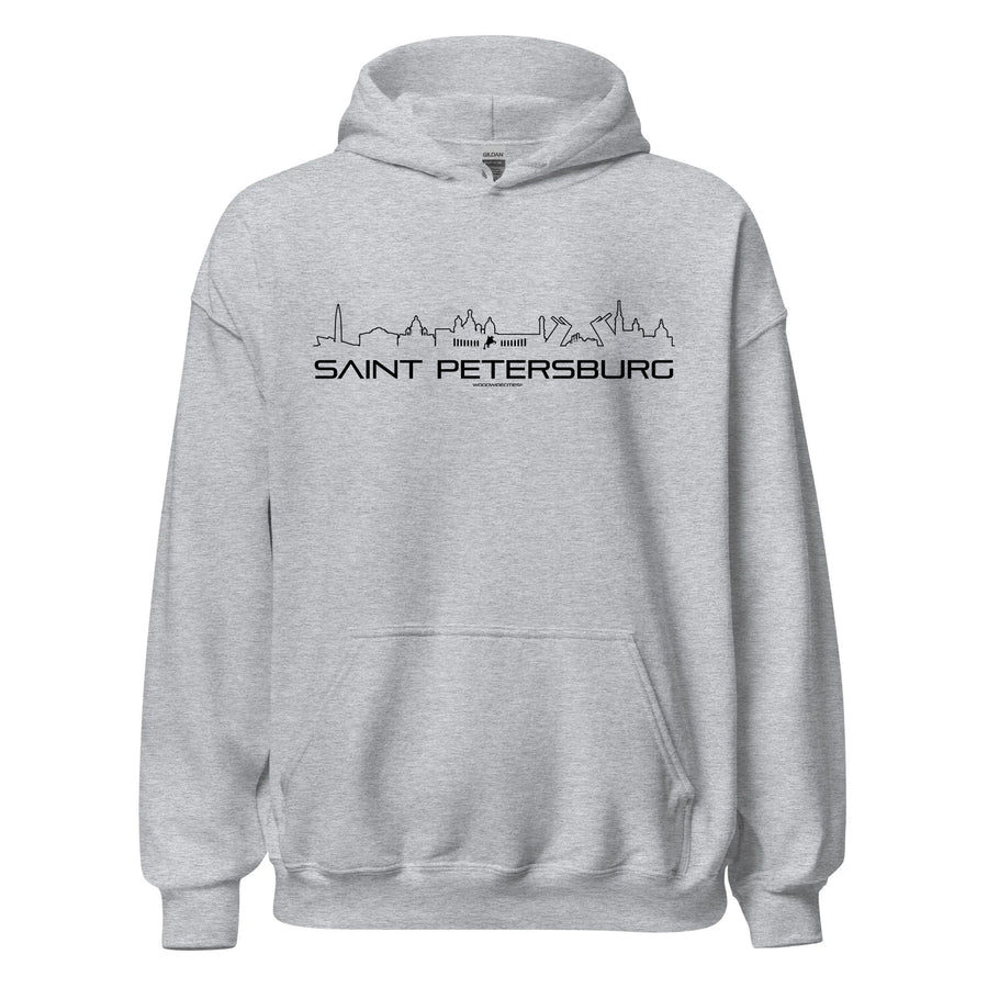 Hoodie Saint Petersburg cadeau voor elke citylover decoratie kleding relatiegeschenk van WoodWideCities