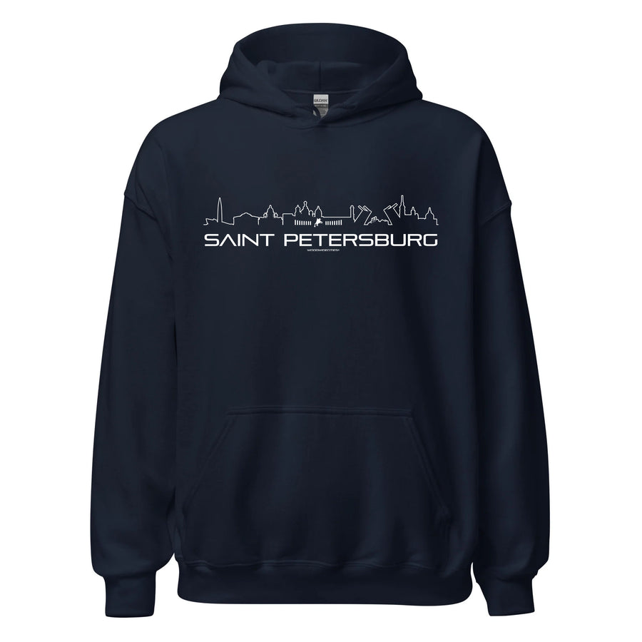 Hoodie Saint Petersburg cadeau voor elke citylover decoratie kleding relatiegeschenk van WoodWideCities