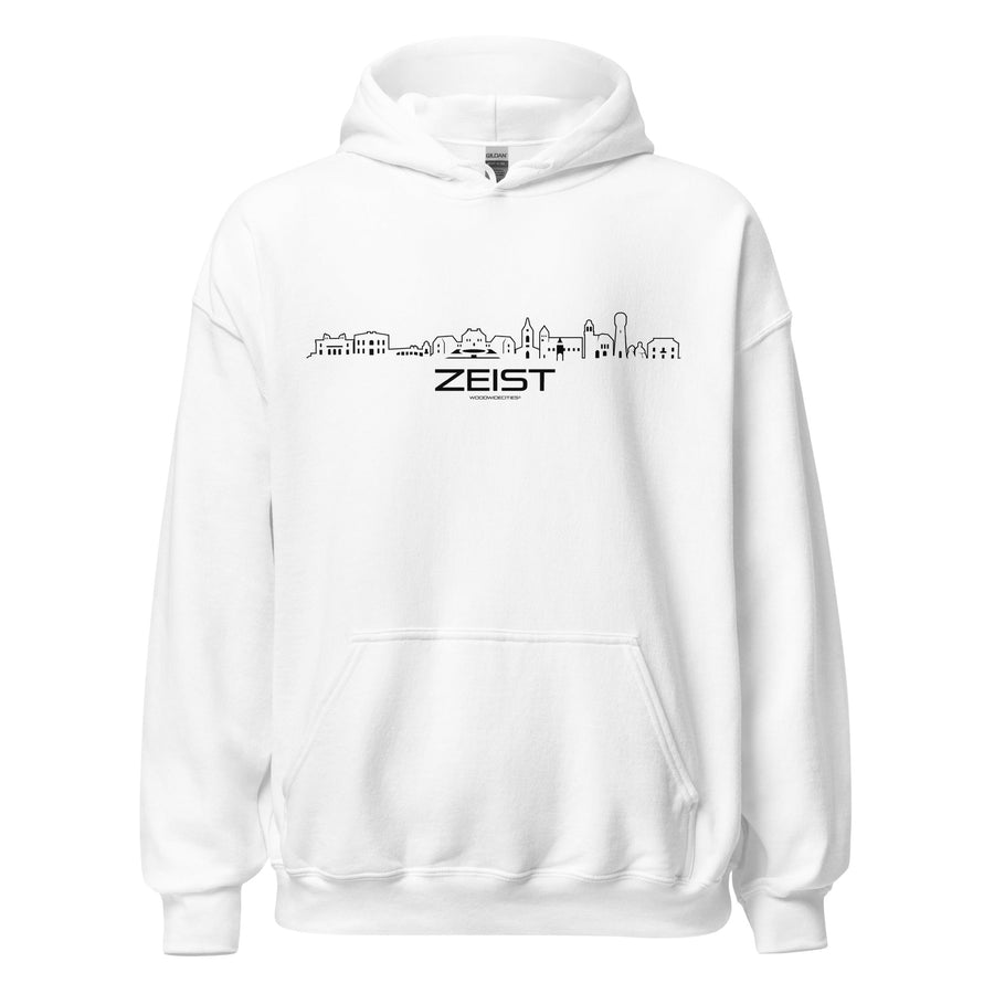 Hoodie Zeist White S houten cadeau decoratie relatiegeschenk van WoodWideCities