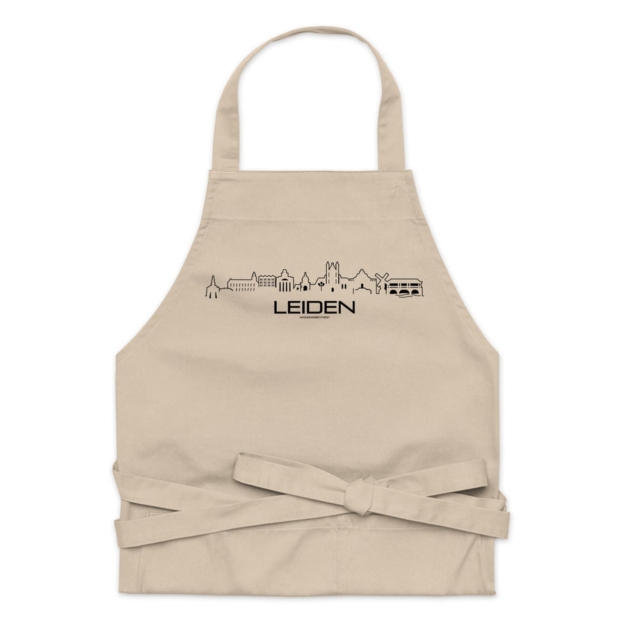 Keukenschort Eco Leiden houten cadeau decoratie relatiegeschenk van WoodWideCities