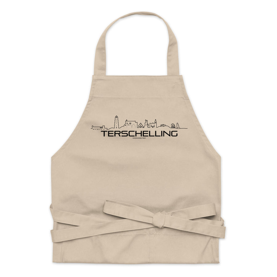 Keukenschort Eco Terschelling houten cadeau decoratie relatiegeschenk van WoodWideCities