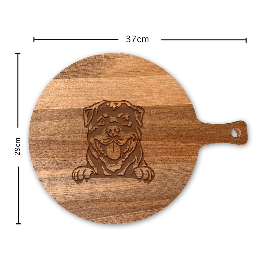 Serveerplank Rond Honden Rottweiler