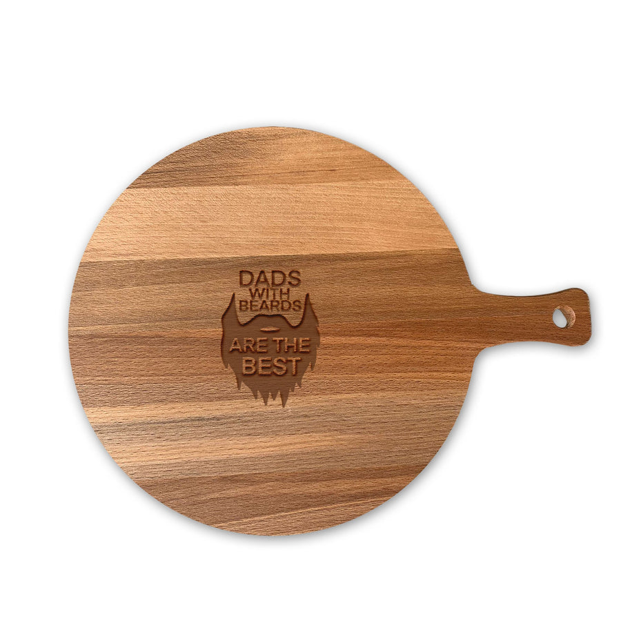 Serveerplank Rond Vaderdag Dads With Beards Are the Best