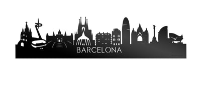Skyline Barcelona Black Glossy