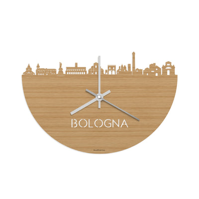 Skyline Clock Bologna Bamboo