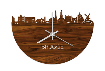 Skyline Clock Bruges Rosewood