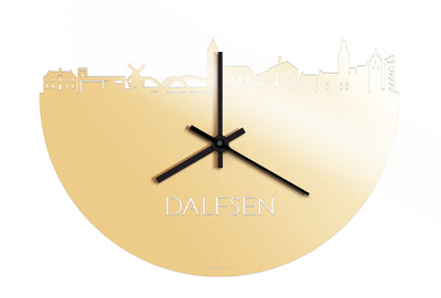 Skyline Clock Dalfsen Gold Metallic