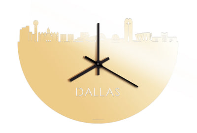 Skyline Clock Dallas Gold Metallic