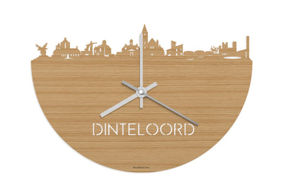 Skyline Clock Dinteloord Bamboo