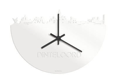 Skyline Clock Dinteloord White Glossy