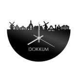 Skyline Klok Dokkum Zwart Glanzend