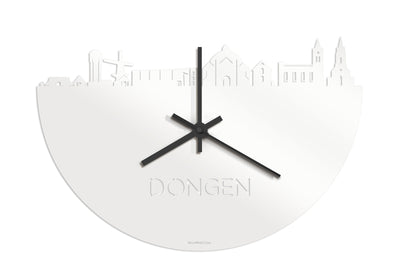 Skyline Clock Dongen White Glossy
