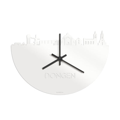 Skyline Clock Dongen White Glossy