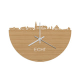 Skyline Klok Echt Bamboe