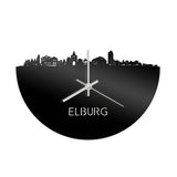 Skyline Klok Elburg Zwart Glanzend