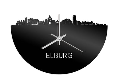 Skyline Clock Elburg Black Glossy