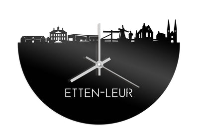 Skyline Clock Etten-Leur Black Glossy
