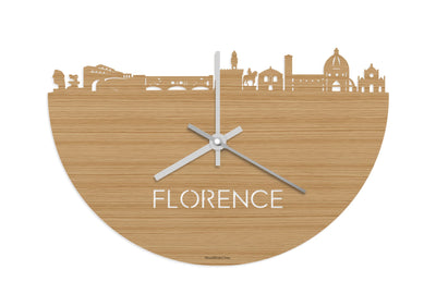 Skyline Clock Florence Bamboo