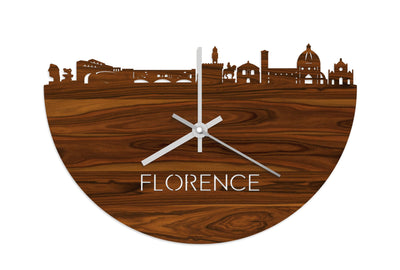 Skyline Clock Florence Rosewood