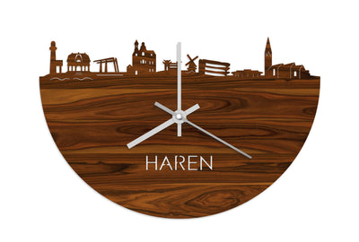 Skyline Clock Haren Rosewood