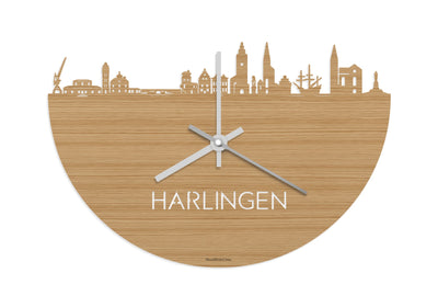 Skyline Clock Harlingen Bamboo